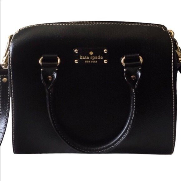 kate spade Handbags - Kate Spade Alessa Black Leather Shoulder Bag Purse